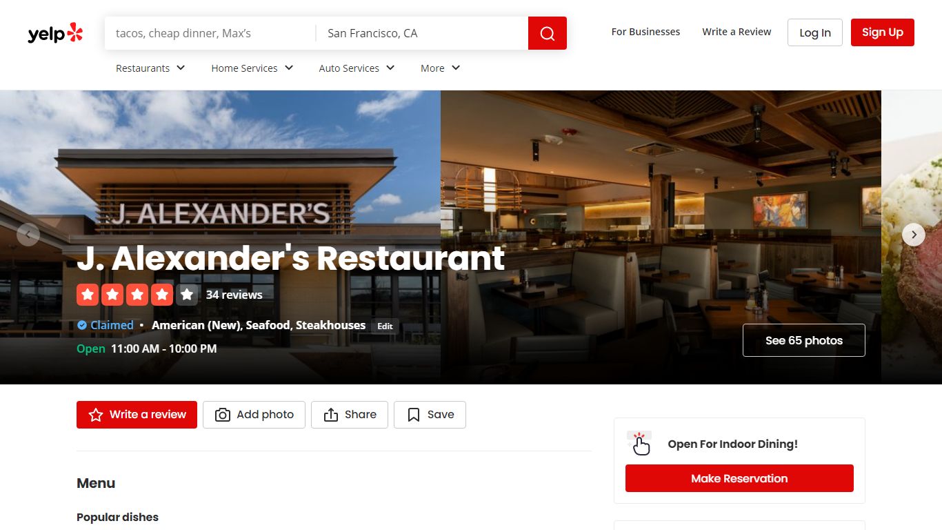 J. ALEXANDER’S RESTAURANT - 65 Photos & 32 Reviews - Yelp